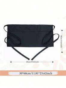 1pc Black Waist Apron, Suitable For Waiter/Waitress, With 3 Pockets, Suitable For Home, Life, Household Cleaning Waiter/Waitress Apron, Protective Clothing - Multicolor - View 11