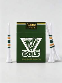 Cigarette Box Style Bamboo Golf Tee Set, Creative Portable Golf Ball Storage Box, Creative Driving Range Training Accessory, 70mm 2-3/4 Inch Striped Colorful Outdoor Golf Practice Gift, Golf Accessories, Golf Supplies, Golf Tees - Multicolor - View 14