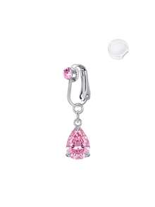Fake Belly Ring Bell Button Rings Fake Belly Piercing Heart Butterfly Dangle Clip On Umbilical Navel Cartilage Earring Clip - Multicolor - View 10