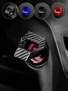 1pc Universal Car One-Key Start Decorative Ring, Creative Car Interior Decoration, Ignition Switch Protective Cover, Zinc Alloy Car One-Key Start Ignition Ring Decorative Sticker - A - View 12