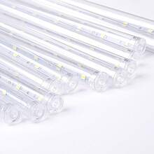 LED Meteor Shower String Lights, Christmas Tree Hanging Water Flow Lights, Starry Sky Atmosphere Decorative Lights, Suitable For Trees, Weddings, Parties And Garden Yard Decoration - USB-powered - View 4