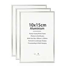 Mosearon 1pc/2pcs/3pcs/4pcs A3 Photo Frame, Classic Silver Rectangular 30x40cm Picture Frame, A4 Photo Frame, Poster Frame, No Mat, Suitable As Vacation Gift For Friends And Family, Can Be Hung Horizontally Or Vertically - Silver - View 27