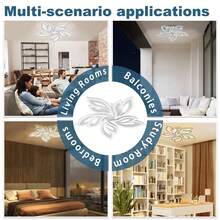 ACXIN LED Deckenleuchte Dimmbar mit Fernbedienung Schlafzimmer Lampe, 180W LED Deckenleuchte Wohnzimmer 2800K-6500K Deckenbeleuchtung Kronleuchter für Kinderzimmer Küche Hallway Esszimmer - 96W - Übersicht 4