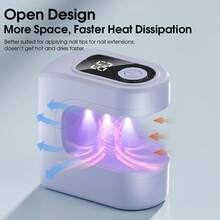 Mini Nail Dryer, Suitable For Gel Nail Polish, Fast Nail Dryer , 2 Timer Settings, Compact & Portable, For Fingernails And Toenails - Mini Version - View 10