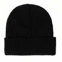 1pc Women's Ribbed Knit Beanie, Solid Color Casual Warm Brimless Hat, Suitable For Daily Streetwear And Outdoor Warmth - Ribbed Solid Color - View 14