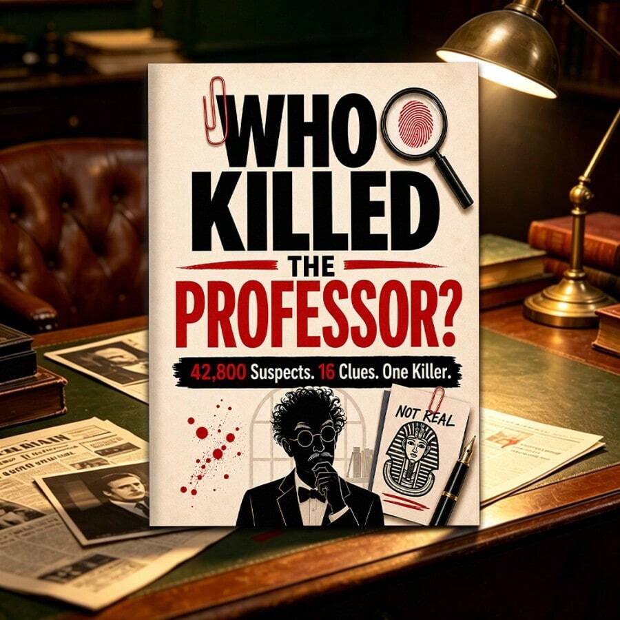 1pc, Suspect Clue Detective Game Workbook, Suitable For Individual Or Group Use Detective Game Workbook - Rectangle - View 1