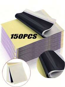 150 Sheets Professional Tattoo Transfer Paper, High-Quality Tattoo Pattern Transfer Paper, Premium Heat-Sensitive Carbon Copy Paper, Durable And Perfect For Tattoo Supplies - Multicolor - View 1