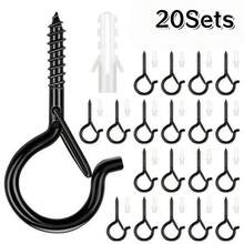 1Set/5/10/15/20Sets Q-Shaped Spring Hook Eye Hook With Safety Lock For Plants, Bonsai, Hanging Lights, String Lights, Holiday Decorations - Durable Hook - Multicolor - View 15
