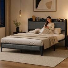 Bed Frames - Grey - View 10