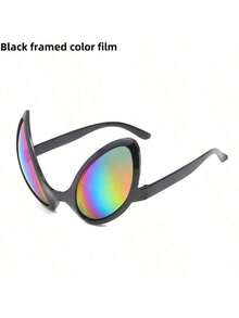 1pc Alien Glasses Funny Party Glasses Holiday Ball Alien Costume Party Supplies Funny Random Color - Multicolor - View 9