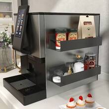 1/2pcs Magnetic Side Storage Rack Set, Suitable For Refrigerator And Washing Machine - No Drilling Required, Easy Installation, Fashionable Black Metal Texture, Wall-Mounted Spice Rack - Black - View 9