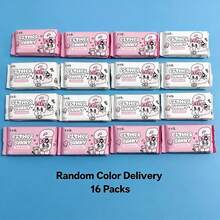 16 Packs Total 128 Pieces (8 Pieces/Pack) Daily Cleaning Wet Wipes, Student Portable Hand And Mouth Cleaning Wet Wipes, Small Pack Pull-Out Cleaning Wet Wipes, Back To School Season, Daily Cleaning Essential (Random Color Shipment) - wet wipes - View 7