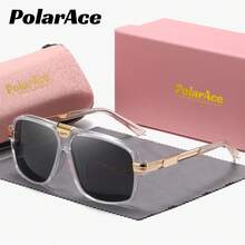 PolarAce 1 Piece Unisex Timeless Designed Full Frame Sunglasses Travel Friendly Rectangular Frame Sunglasses - Multicolor - View 6