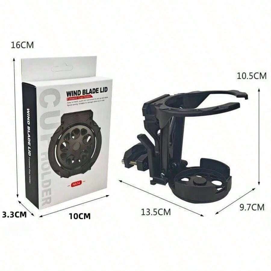 1pc Motorcycle/Bicycle Cup Holder, Retractable & Foldable, Portable & Lightweight, Suitable For Sports, Delivery, Travel, Spring Outing & Picnic