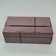 1pc Wooden Tissue Box, Walnut Wood Paper Box For Living Room, Desktop Storage Box, Bathroom Home Decor Tissue Box, Kitchen Accessory - Walnut - View 6