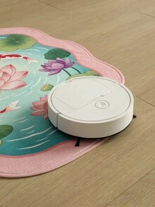 DAJIANG 1PC Lotus & Koi Fish Carpet Area Rug Suitable Bathroom, ,Outdoor, Indoor, Runner Corridor, Bedroom, Living Room, Beside Throw Rugs Machine Washable Rug, Easy Clean Entryway Mat, Anti-Slip Backing Rugs For Bedroom Decor Bathroom Decor Fall Decor - Multicolor - View 8