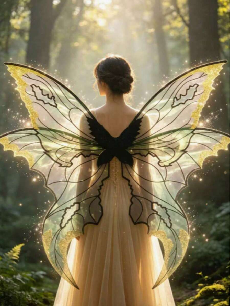 Adult Fairy Tale Costume, With Colorful Butterfly Wings , Is Very Suitable For Halloween Role-Playing, Theme Parties And Stage Performances - View 1