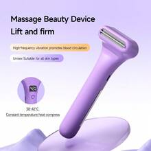 TOUCHBeauty Electric Gua Sha Massage Beauty Device, Constant Temperature Hot Compress & Vibration Massager With Digital Display, Timed Shutdown, For Face Neck Back Leg Body Skin Lifting & Muscle Relaxation ,1200mAh - Multicolor - View 4