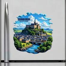 Edinburgh Castle On The Rock And The Wind-Swept Green Of The North Magnet Where The City Writes Its Story On A Granite Height Keepsake For All Metal Surfaces Throughout The Home - A - View 2