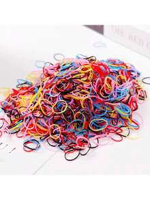 1000pcs/Pack Disposable Colorful Pet Hair Ties, Small Soft Elastic Rubber Bands Pet Hair Accessories, Suitable For Long Haired Pets, Cats & Dogs - Multicolor - View 11