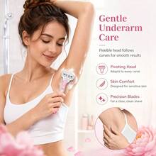 3-Layer Women's Razor, Smooth Cutting, Suitable For Legs, Underarms And Bikini Area - Upgraded Version - View 3
