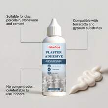 Plaster Adhesive, Strong Adhesion To Plaster And Porous Materials, Plaster Repair Adhesive, Designed For Strong Adhesion To Plaster And Porous Materials, Covering Small Gaps And Joints, Maintaining Adhesion In Humid Environments, Suitable For Clay, Ceramic, Stoneware And Cement Materials, Gift For Family And Friends, Back To School Gift - A - View 8