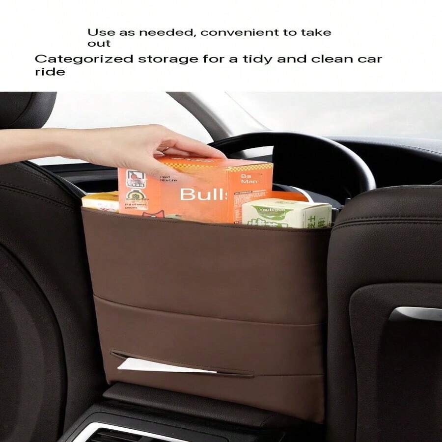 Car Interior Hanging Storage Bag Seat Gap Organizer Mesh Pocket Rear Seat Car Tissue Holder Organizer