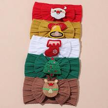 Christmas Multi-Color Baby Headband, Holiday Element Design, Soft And Elastic, Breathable, Perfect For Holiday Parties, Celebrations, Gifts And Photo Shoots - Multicolor - View 17