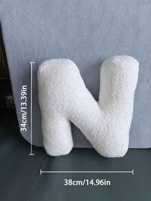 1pc White Creative DIY Letter Throw Pillow, Freely Combine The Letters You Want, Soft And Comfortable Pillow Cushion, High-Quality Home Decor, Can Be Decorated According To Needs, Ideal Creative Gift For Holidays, Birthdays, Halloween, Christmas - 40*35*10 - View 16