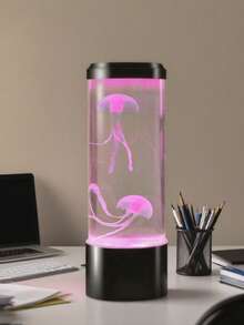 Jellyfish Lamp With LED Colorful Lighting Modes For Aquarium & Table | USB Plug-And-Play Night Light For Bedroom/Living Room/Party Decor Unique Holiday Gift (Christmas/Birthday) For Adults & Teens - Multicolor - View 5