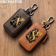 Men's Car Key Bag,Key Protection Cover,Zero Wallet, Metal Hook And,Walletzipper,Retrobagsuitableforcarremote Control,Key Storage Bag,Gift To Boyfriend - Multicolor - View 10