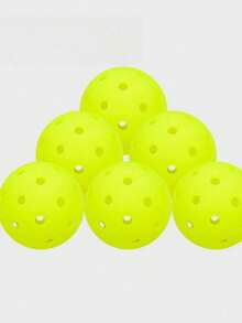 6 Bola Pickleball Franklin X-40 74MM, Cocok untuk Kompetisi, Tahan Lama, Penggunaan di Dalam/Luar Ruangan - Kuning - View 6