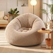 1pcs Bean Bag Chair, Lazy Sofa Chair, Living Room Bedroom, Single Person Leisure Sofa, Home Tatami Comfortable Chair, Portable Home Furniture - Multicolor - View 3