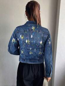 Women Denim Jackets & Coats - Medium Wash - View 7