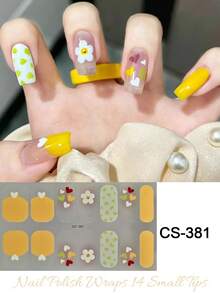 Christmas Gradient Color DIY Self-Adhesive Nail Art Stickers Decoration Strips, Suitable For Home, Workplace, Outdoor Travel, Gift Giving And Nail Salon - Multicolor - View 2