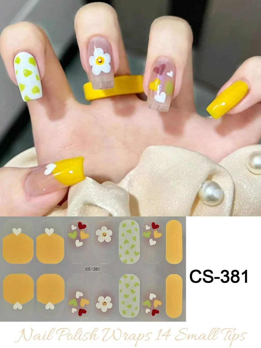 Christmas Gradient Color DIY Self-Adhesive Nail Art Stickers Decoration Strips, Suitable For Home, Workplace, Outdoor Travel, Gift Giving And Nail Salon