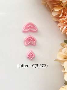 Autumn Leaf Polymer Clay Cutters, Embossed Fall Foliage Molds, Handmade Dangle Earring Charms, DIY Seasonal Jewelry Craft Supplies - Pink - View 14
