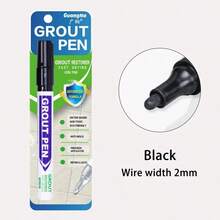 GuangNa 8 Colors Waterproof Tile Grout Pen, Wall Gap Pen, White, Black, Gray, Suitable For Tile Floor Bathroom, Stain Removal Gap Repair Tool - Grout Pen - View 19