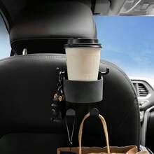 Car Seat Back Multi-Function Hook, Built-In Cup Holder And Phone Holder, Essential Car Accessory - A - View 7