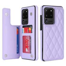 WEFOR 錢包手機殼，適用 Galaxy S26 S25 S25 S24 S23 S22 Ultra Plus S25EDGE 24 FE，多卡槽設計，磁吸扣，附支架，防震保護殼，相容 iPhone 17 AIR 16e 16 15 14 13 12 11 Pro Max XR XS MAX，磁吸設計，RFID 防盜卡槽，磁吸手機保護殼，防震，中性款 - 紫色 - 查看 45
