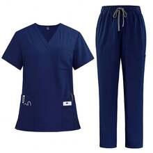 Men Scrub Sets - Royal Blue - View 6