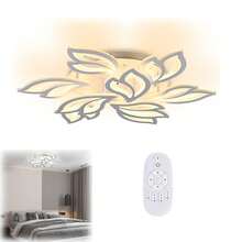 ACXIN LED Deckenleuchte Dimmbar mit Fernbedienung Schlafzimmer Lampe, 180W LED Deckenleuchte Wohnzimmer 2800K-6500K Deckenbeleuchtung Kronleuchter für Kinderzimmer Küche Hallway Esszimmer - 180W - Übersicht 1