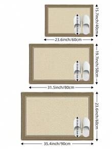 1PC Bathroom Mats Rugs Retro Style Rug Bath Mat TPR Backing Non-Slip For Kitchen,Outdoor, Indoor, Runner Corridor, Bedroom, Living Room, Beside Throw Rugs Washable Rugs Easy Clean, Throw Rugs Easy Clean For Bathroom Fall Decor - Multicolor - View 3