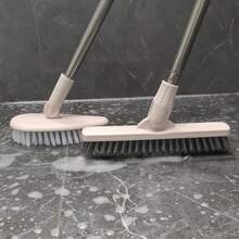 Multifunctional Bathroom Floor Scrub Brush Hard Bristles Crevice Gap Cleaning Brush Long Ergonomic Non‑Slip Handle Tile Wall Toilet Shower Stain Removal Heavy‑Duty Household Cleaning Supplies - Practical - View 2
