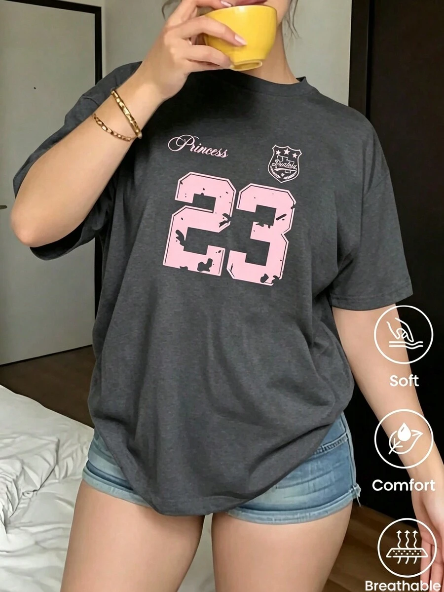 Women T-Shirts - Dark Grey - View 1