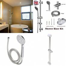 Slider Rail Shower Riser Kit Stainless Soap Bar Holder Hose Head Set - VJY0180 - View 2