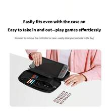 UGREEN Switch2 Storage Bag NS2 Game Console Protective Case Cover Game Handheld Console Peripheral Accessories Multi-Functional Portable Storage Box Bag Anti-Drop Anti-Pressure Shell Black Pink Green Gradient - View 8