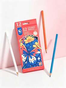 Conjunto de Lápis de Cor de 12 e 24 Cores e 4 Borrachas, Borrachas 2B, HB, 4B, 6B, Conjunto de Lápis de Desenho Artístico, Lápis de Desenho Artístico de Núcleo Macio, Adequado para Pintura, Esboço, Sombreamento, Colorir Cartões de Natal, Etc. - Presente de Arte Premium para Meninos, Meninas, Artistas e Amantes de Arte - Multicolorido - Visão 8