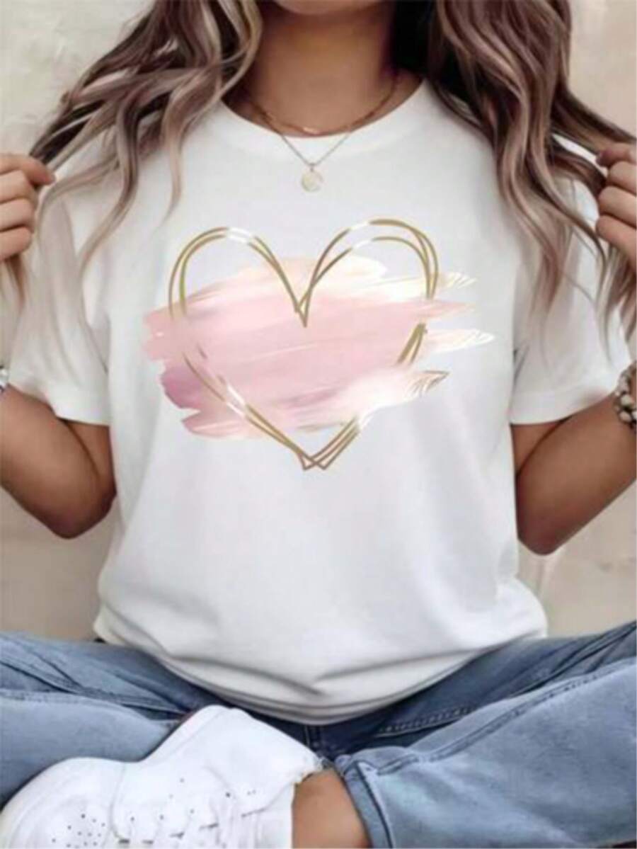 Plus Size T-Shirts - White - View 1