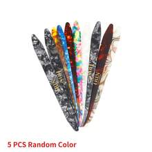 OUMINGYQ 5pcs Elastic Fiber Long Guitar Picks, Random Color Smooth And Flexible Picks, Multi-Purpose Musical Instrument Picks, Suitable For Guitar, Liuqin, Yueqin, Xiaoruan, Oudan, Perfect For Daily Performance And Practice - Multicolor - View 10